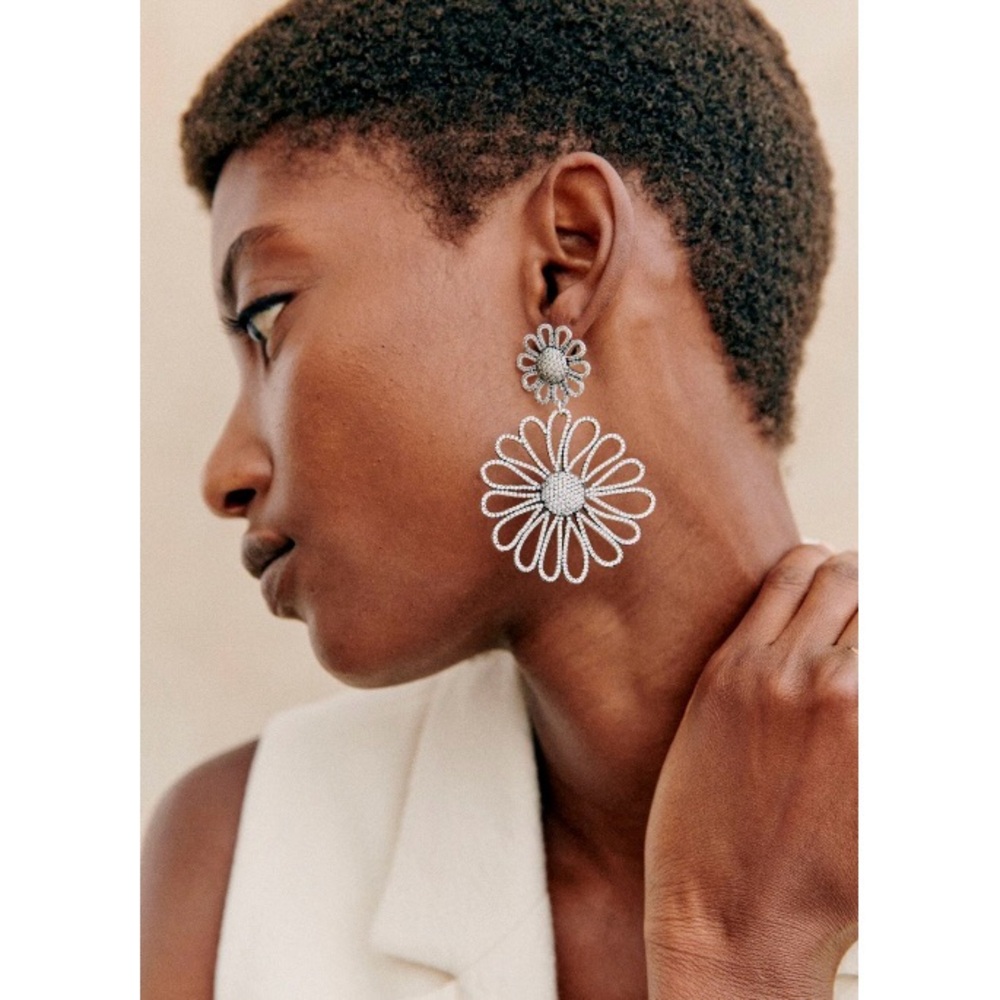 🌿|NWT| Sezane Millie Earrings in Silver